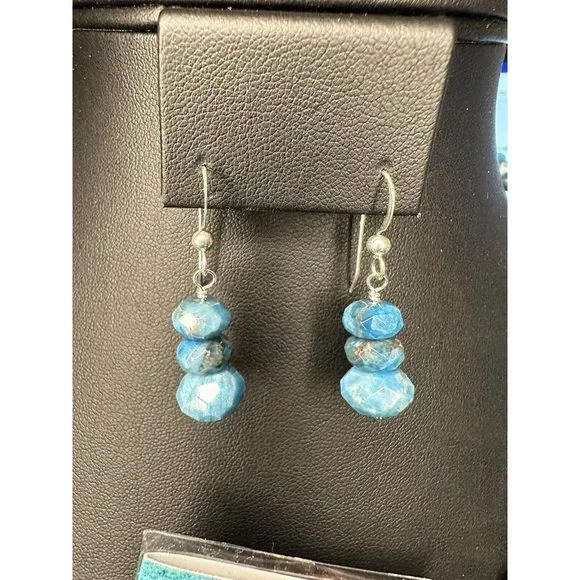 Jay King DTR Mine Finds Sterling Silver Blue Apatite Necklace & Earring Set - Picture 3 of 11